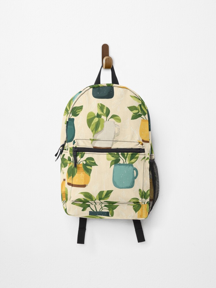 Thumbnail 1 of 3, Backpack, Pothos Pattern designed and sold by bapupa.