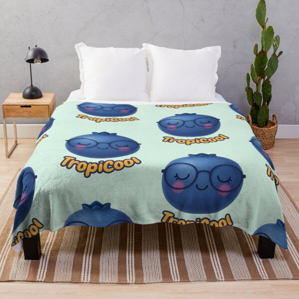 Item preview, TropiCool Blueberry – Cute Sleepy Fruit with Glasses designed and sold by TastefulDesigns.