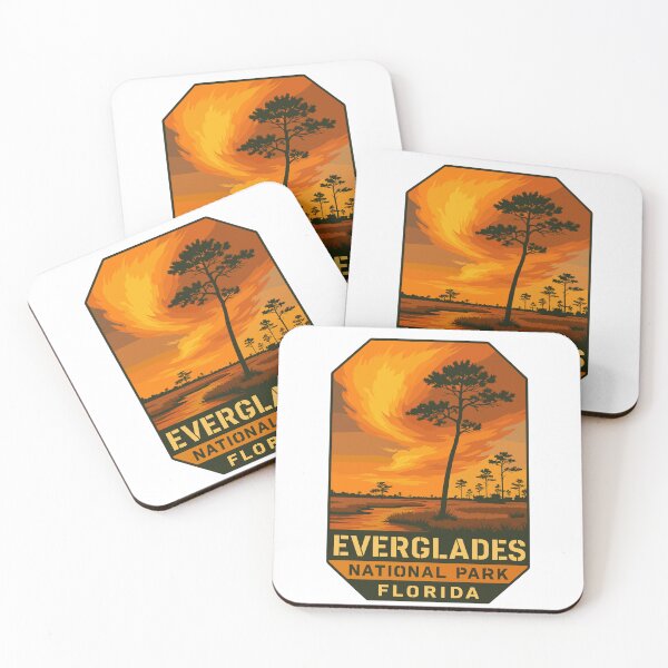 Item preview, Everglades National Park Retro Swamp Wildlife Sticker designed and sold by Ismeal Von.