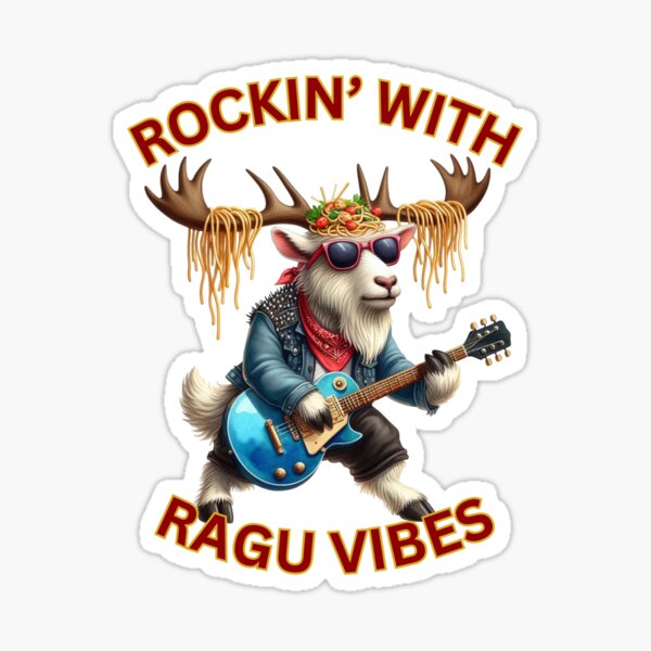 Item preview,  “Rockin’ Goat T-Shirt – Funny Retro Music Design for Animal Lovers” designed and sold by InspoDrip.