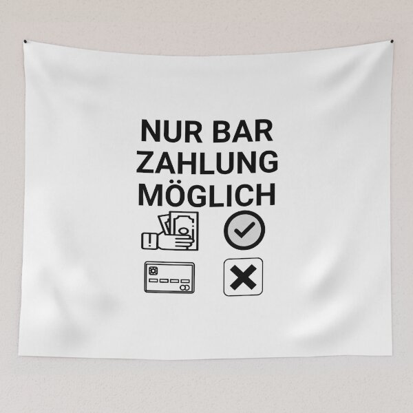 Item preview, Only cash payment possible no card payment sticker designed and sold by LayersDesign.