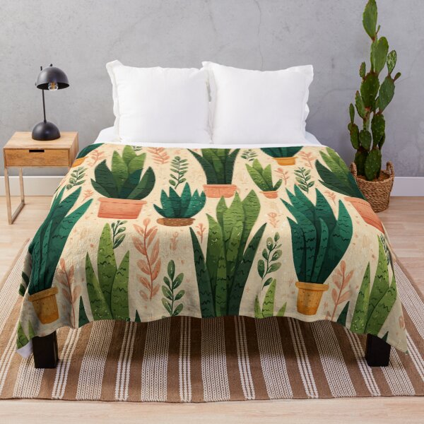 Item preview, Modern Snake Plant Pattern designed and sold by bapupa.