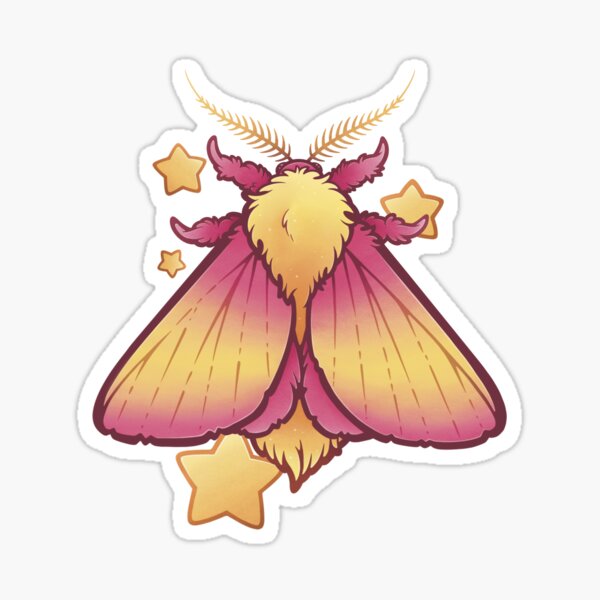 Item preview, Rosy Maple Moth designed and sold by Warbunny.