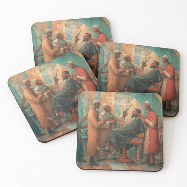 Item preview, Black Barber Shop Old School Painting Style designed and sold by Synthartik.