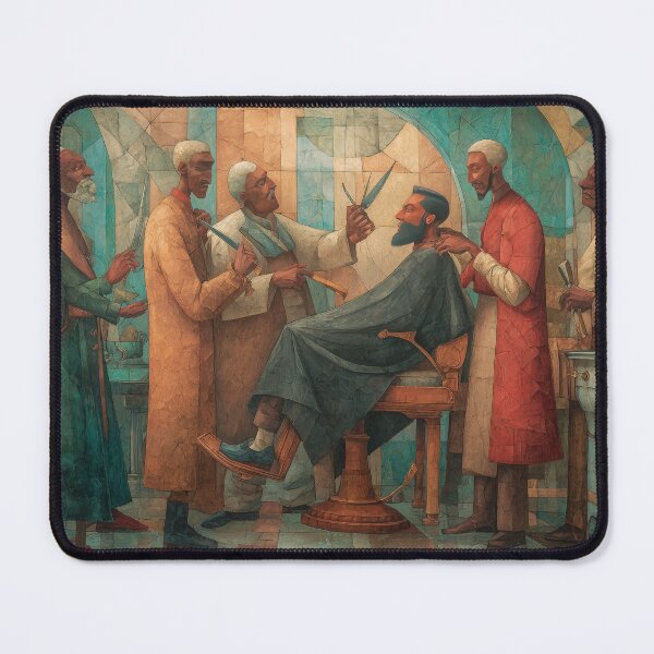 Item preview, Black Barber Shop Old School Painting Style designed and sold by Synthartik.