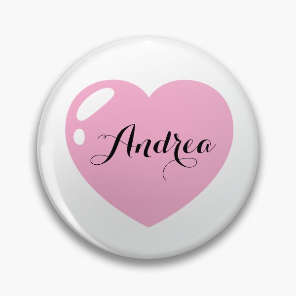 Item preview, Andrea Name with Pink Heart  designed and sold by Monika Howarth.