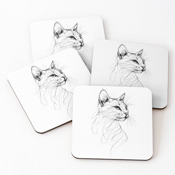 Item preview, Fluid Line Cat Sketch designed and sold by caracatita75.
