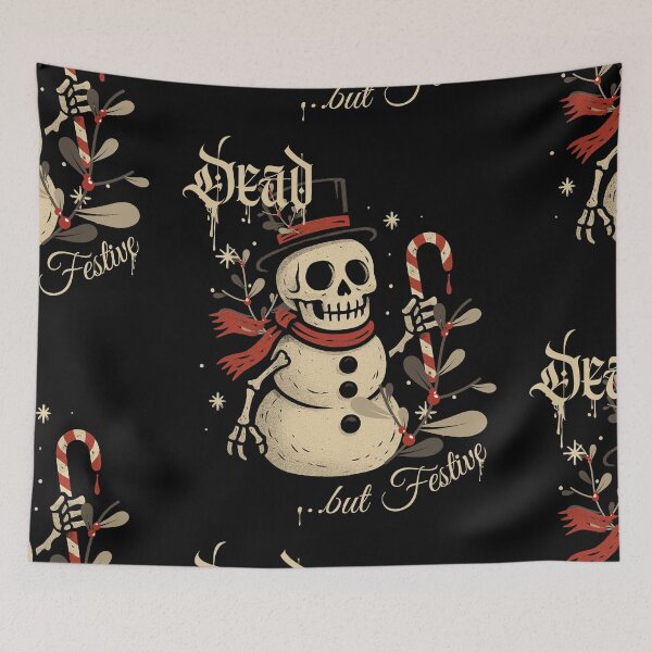 Item preview, Dead But Festive – Skeleton Snowman Holiday Design designed and sold by Tookiester.