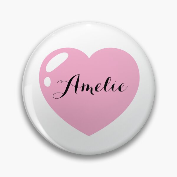Artikelvorschau, Name Amelie mit rosa Herz entworfen und verkauft von Monika Howarth.