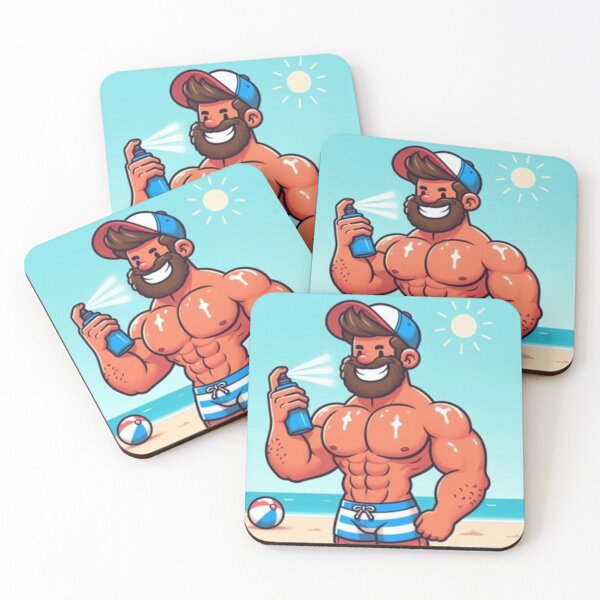 Item preview, Summer Muscle Bear Power LGBTQ Gay Pride Graphic Design designed and sold by ItsAKinkThing.