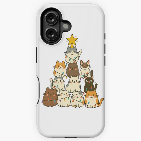 Item preview, Cute Christmas Tree Cats Illustration designed and sold by ArtfulWeave.