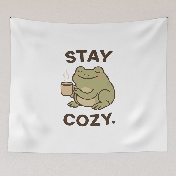 Item preview, Cute Frog - The frog starts his day with a coffee designed and sold by Minddey.