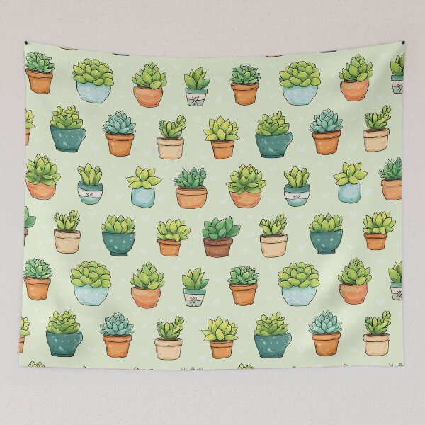 Item preview, Arid Succulent Pattern designed and sold by bapupa.