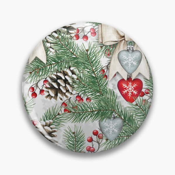 Item preview, christmas watercolor pattern leaf background classic tshirt designed and sold by anandsiva2703.