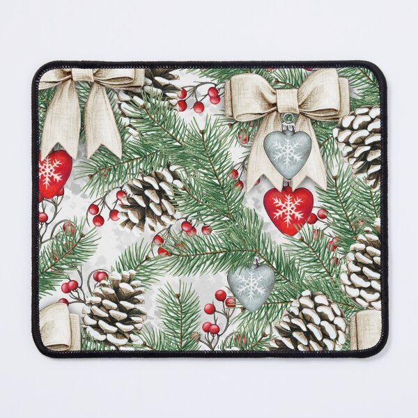 Item preview, christmas watercolor pattern leaf background classic tshirt designed and sold by anandsiva2703.