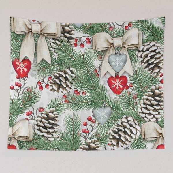 Item preview, christmas watercolor pattern leaf background classic tshirt designed and sold by anandsiva2703.