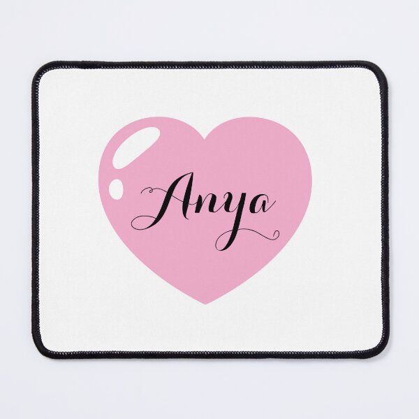 Item preview, Anya Name with Pink Heart  designed and sold by Monika Howarth.