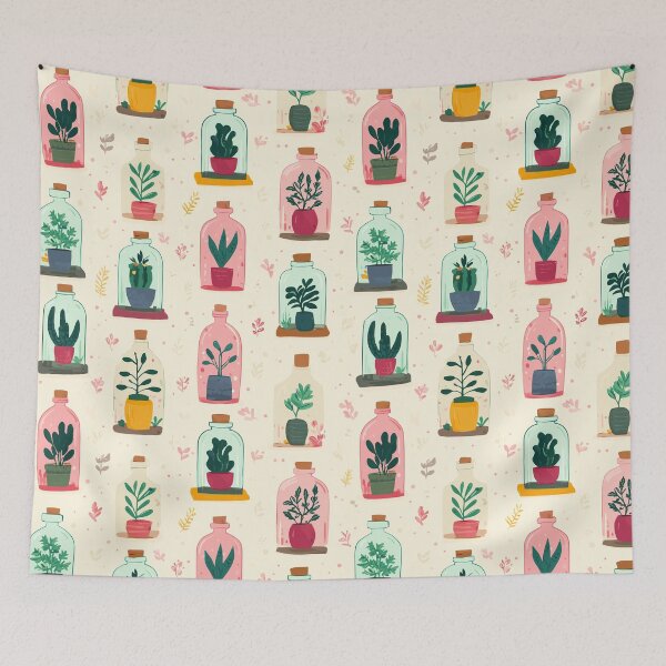 Item preview, Botanical Terrarium Pattern designed and sold by bapupa.