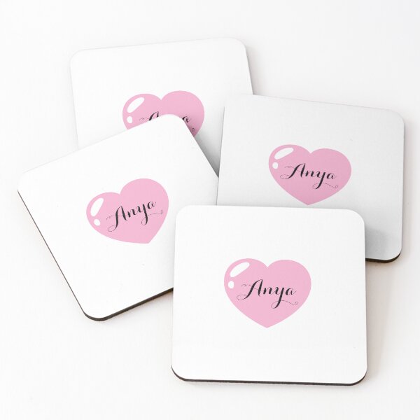 Item preview, Anya Name with Pink Heart  designed and sold by Monika Howarth.