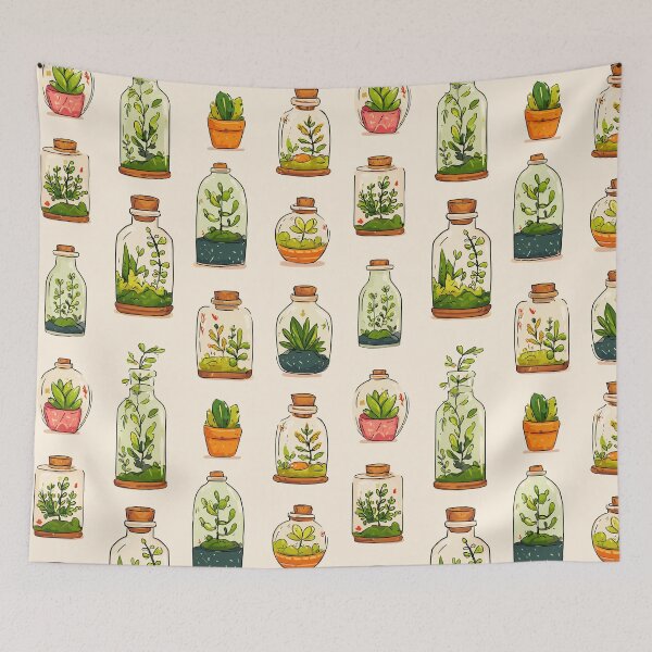 Item preview, Glass Garden Terrarium Pattern designed and sold by bapupa.