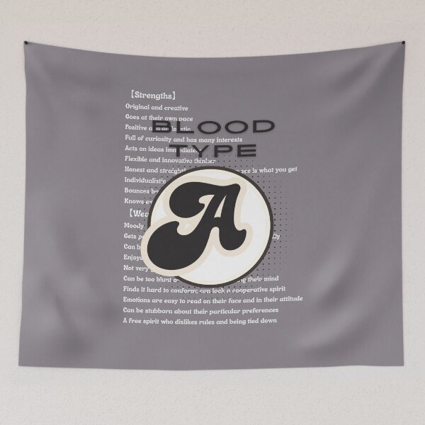 Item preview, BLOOD TYPE A designed and sold by KaleidoKids.