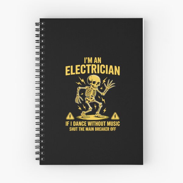 Item preview, Im An Electrician If I Dance Without Music Funny Skeleton designed and sold by KarstenNoanra.