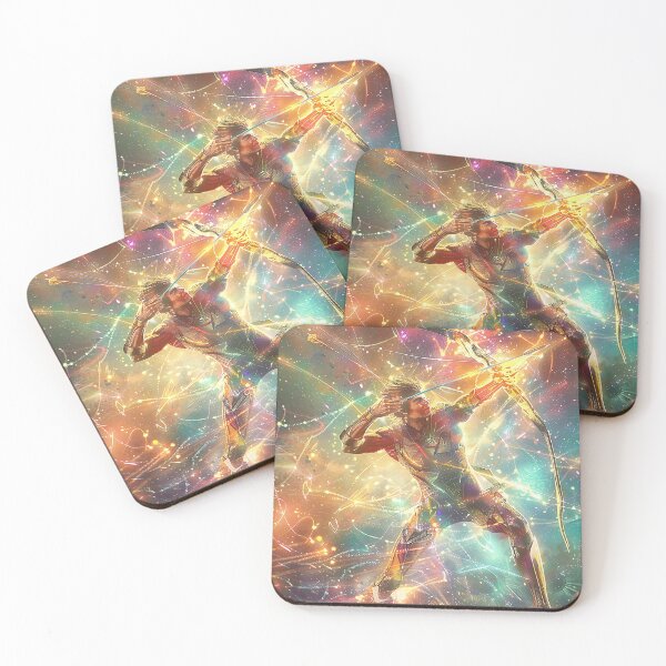 Item preview, Powerful Cosmic Archer Unleashes Starry Arrow Amidst. designed and sold by CheerForGoods.
