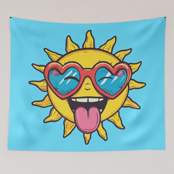 Item preview, Groovy sun with sunglasses  designed and sold by BrownHorse90s.