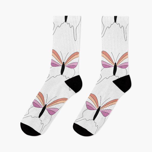 Item preview, Lesbian  flag butterfly  designed and sold by waltcrystal.