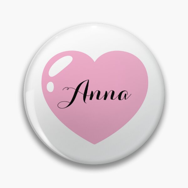 Item preview, Anna Name with Pink Heart  designed and sold by Monika Howarth.