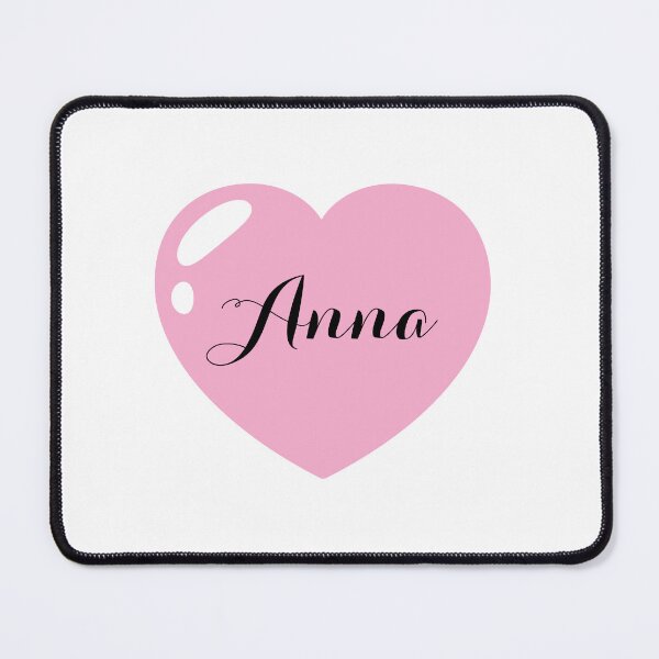 Item preview, Anna Name with Pink Heart designed and sold by Monika Howarth.