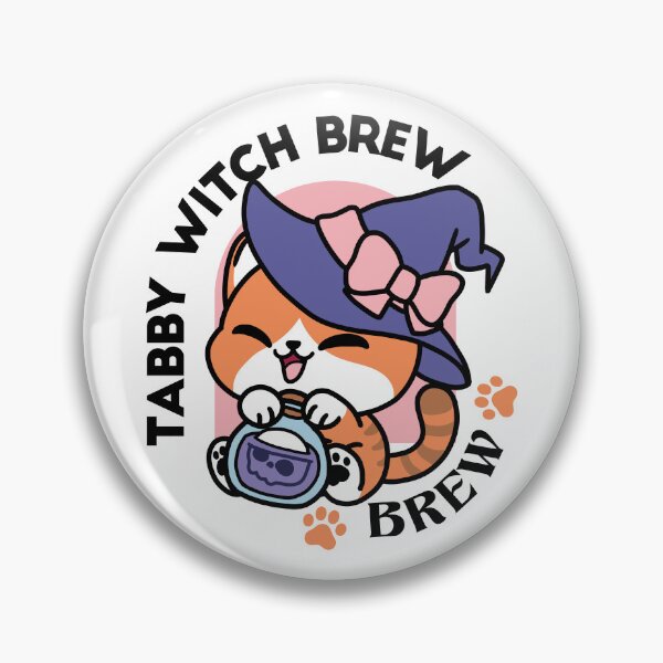 Item preview, Tabby Witch Brew – Cute Halloween Cat Design designed and sold by Trio-in-Forest.