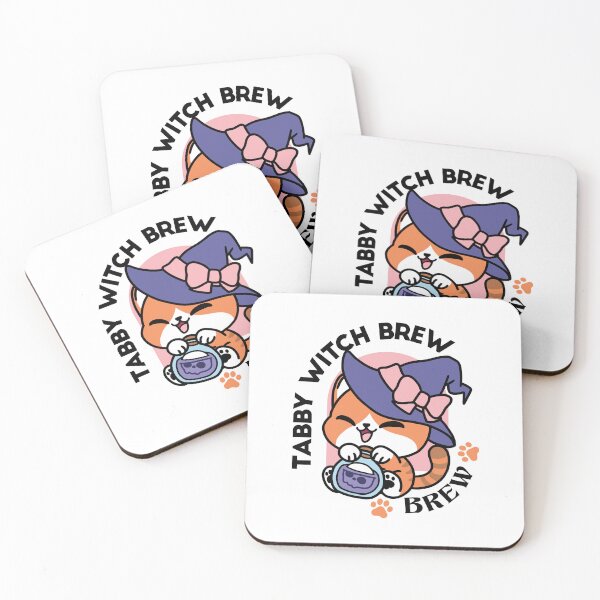 Item preview, Tabby Witch Brew – Cute Halloween Cat Design designed and sold by Trio-in-Forest.