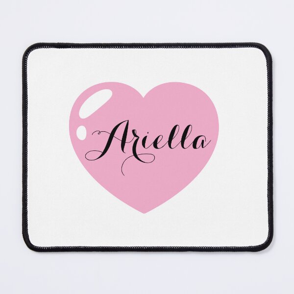 Item preview, Ariella Name with Pink Heart designed and sold by Artbymonika.