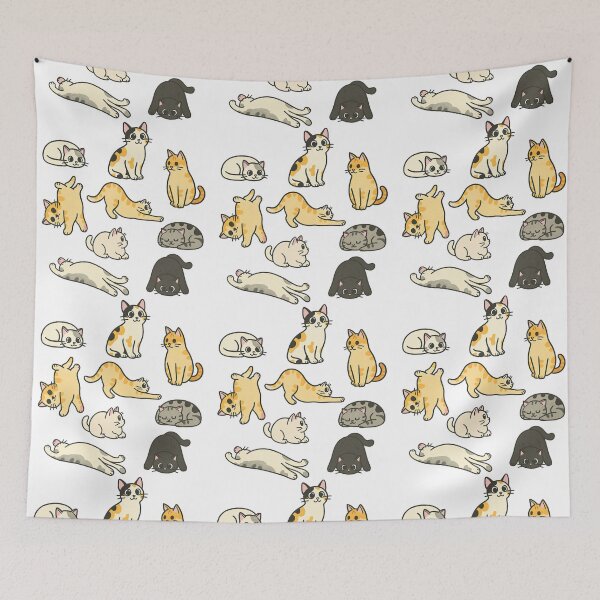 Item preview, Cute Cat Poses Set Illustration designed and sold by ArtfulWeave.