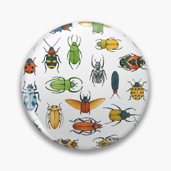 Item preview, Colorful Beetle and Bug Watercolor Illustration designed and sold by ArtfulWeave.
