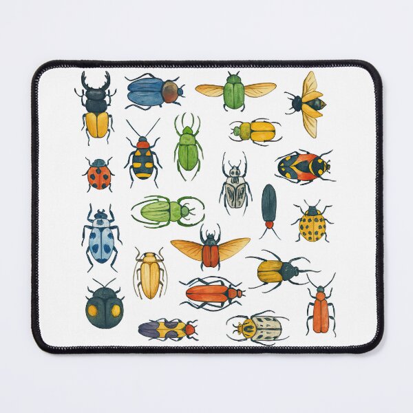 Item preview, Colorful Beetle and Bug Watercolor Illustration designed and sold by ArtfulWeave.