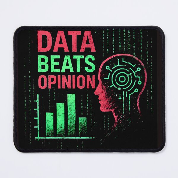Item preview, data beats opinion designed and sold by somewhere76.