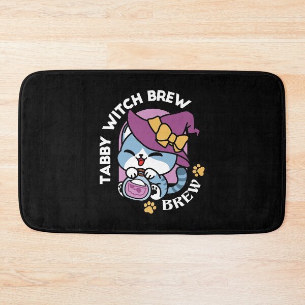 Item preview,  Halloween Tabby Cat – Witch Hat & Potion Illustration designed and sold by Trio-in-Forest.
