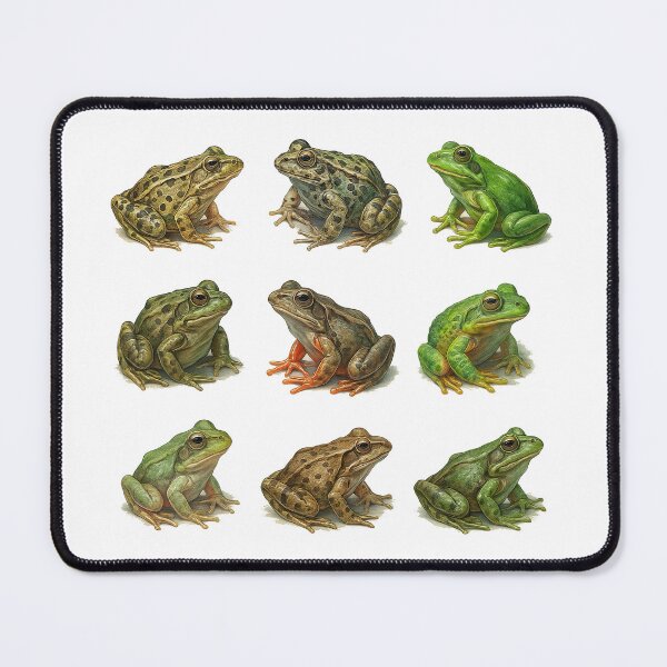 Item preview, Realistic Frog Collection Illustration designed and sold by ArtfulWeave.