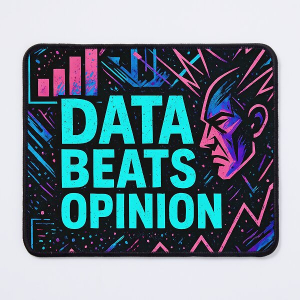 Item preview, data beats opinion designed and sold by somewhere76.