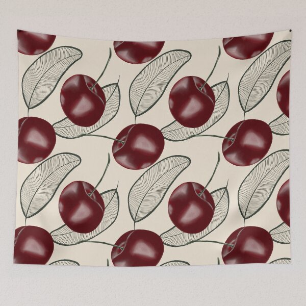 Item preview, Cherries With Leaflets designed and sold by WoohooArt7.