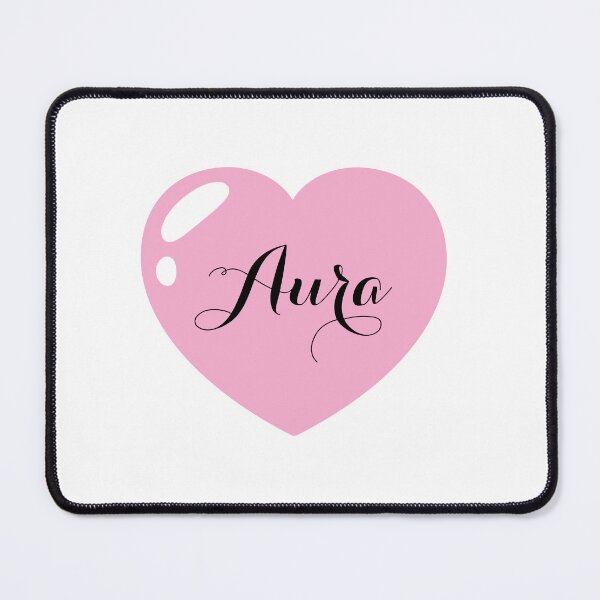 Item preview, Aura Name with Pink Heart designed and sold by Monika Howarth.