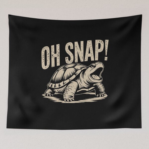 Item preview, Oh Snap  Funny Sarcastic Snapping Turtle Joke snapping turtle designed and sold by SOUFIANE1991.