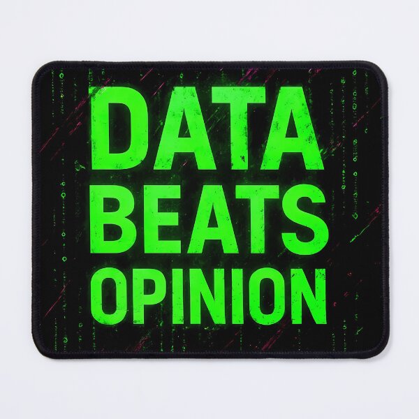 Item preview, data beats opinion designed and sold by somewhere76.