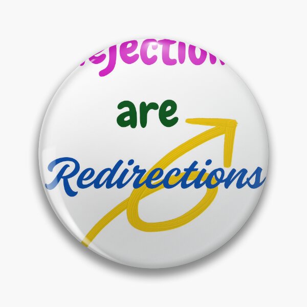 Item preview, Rejections Are Redirections – Motivational Quote Design designed and sold by PRINTJIT.