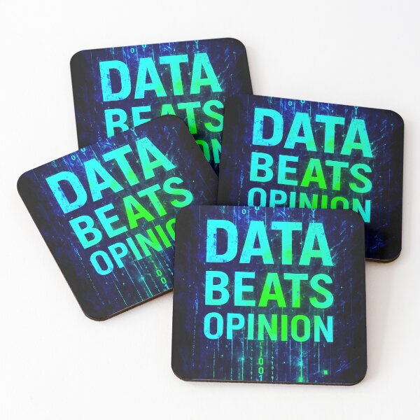 Item preview, data beats opinion designed and sold by somewhere76.