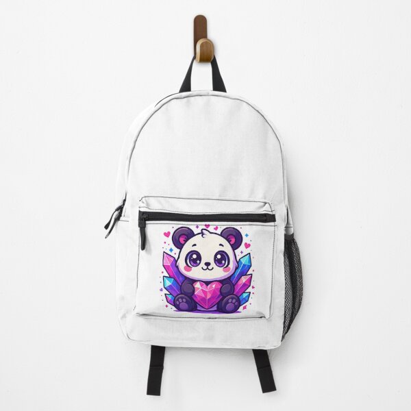 Item preview, Cute Kawaii Panda with Crystal Heart Illustration designed and sold by ArtfulWeave.