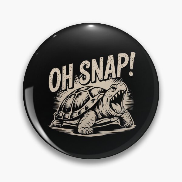 Item preview, Oh Snap  Funny Sarcastic Snapping Turtle Joke snapping turtle designed and sold by SOUFIANE1991.