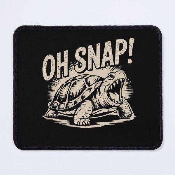 Item preview, Oh Snap  Funny Sarcastic Snapping Turtle Joke snapping turtle designed and sold by SOUFIANE1991.